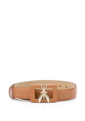 Patrizia Pepe Fly-motif belt - Brown