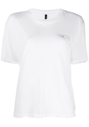 UNRAVEL PROJECT contrasting print T-shirt - White