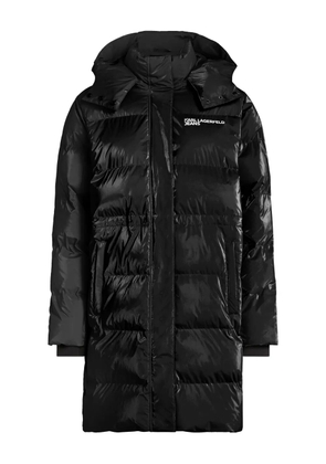 Karl Lagerfeld Jeans logo puffer jacket - Black