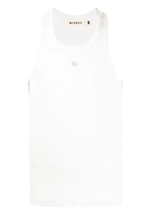 MISBHV crew-neck racerback tank top - White