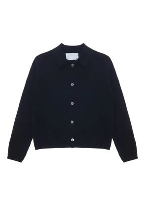 CUDDLEUP polo-collar cardigan - Black