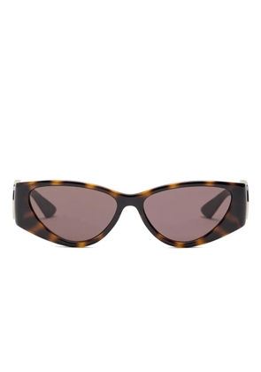 Gucci Eyewear locat-eye sunglasses - Brown