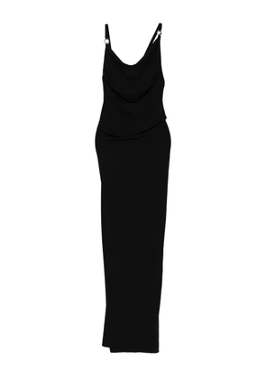 Coperni cowl-neck strap dress - Black