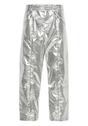 ISABEL MARANT Aude cropped trousers - Silver