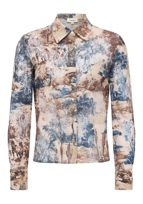 L'Agence Maia printed blouse - Neutrals