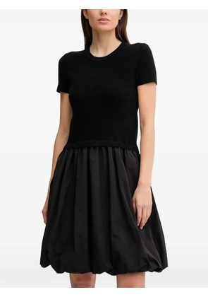 DKNY crew-nec short-sleeve midi dress - Black