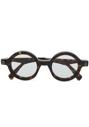 Kuboraum Q7 round-frame glasses - Brown