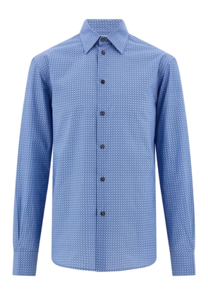 Ferragamo Monogram Print Shirt - Blue