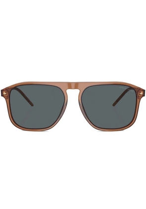 Giorgio Armani oversize-frame sunglasses - Brown