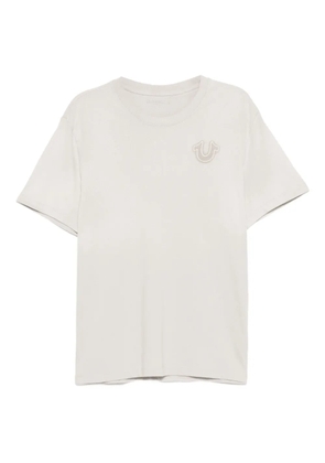 True Religion Puff Print Buddha Face T-shirt - Neutrals