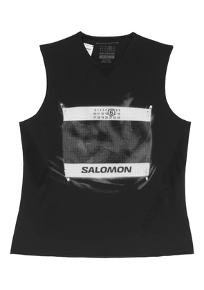 MM6 Maison Margiela X Salomon x Salomon logo-print tank top - Black