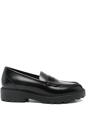 Bally leather platform loafers - Black