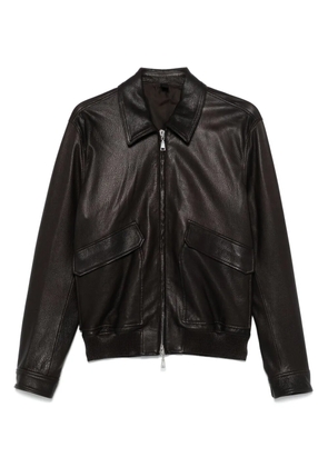 Tagliatore leather jacket - Brown