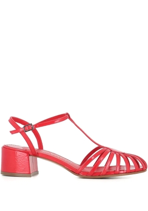Antonio Barbato Maestri Veneziani 45mm caged pumps - Red