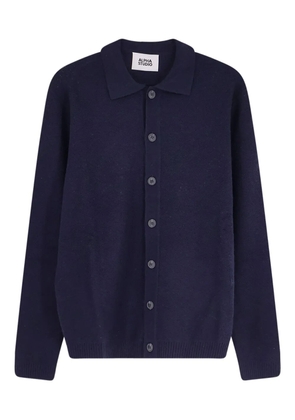 Alpha Industries Alpha Studio buttoned cardigan - Blue