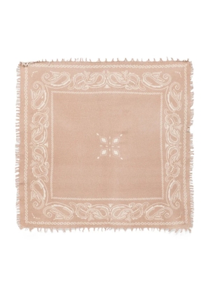 Liska Tuch paisley-print frayed-edge scarf - Neutrals