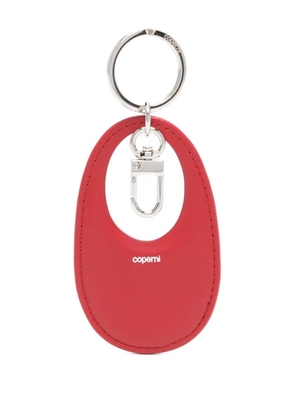 Coperni Swipe oval-frame keyring - Red
