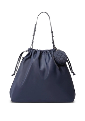 Mz Wallace Waverly drawstring quilted shoulder bag - Blue