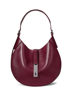 Polo Ralph Lauren Polo ID curved-handle leather bag - Red