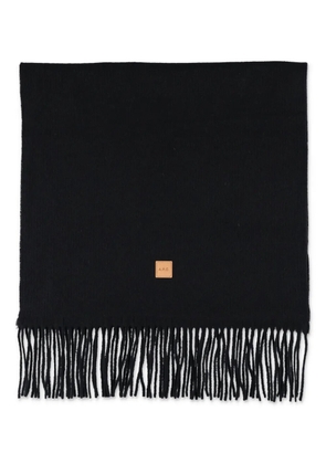 A.P.C. fringed wool scarf - Black