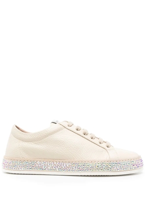 Le Silla crystal-embellished sneakers - Neutrals