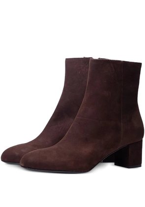 Poche Paris block-heel ankle boots - Brown