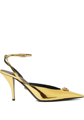 Versace 85mm pointed-toe pumps - Gold