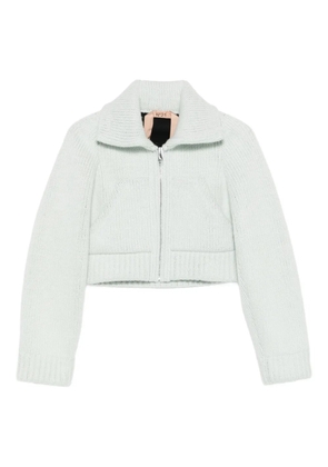 Nº21 zip cardigan - Green