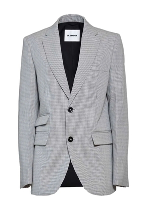 Jil Sander checked blazer - Grey