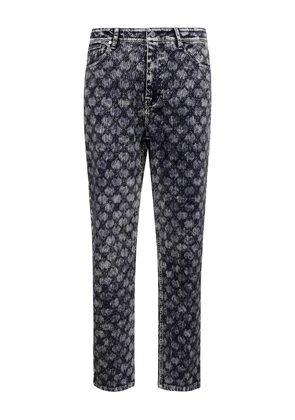 Daily Paper logo-patch jeans - Blue