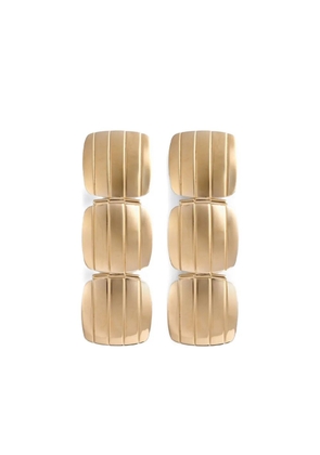 IVI Slot clip drop earrings - Gold
