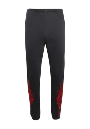 Warren Lotas embroidered track pants - Black