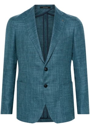 Tagliatore brooch-detail blazer - Blue
