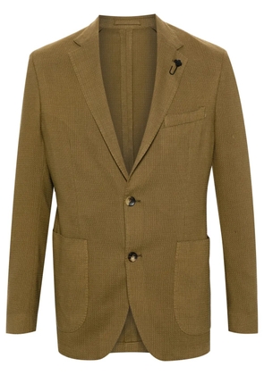 Lardini notched-lapels single-breasted blazer - Green