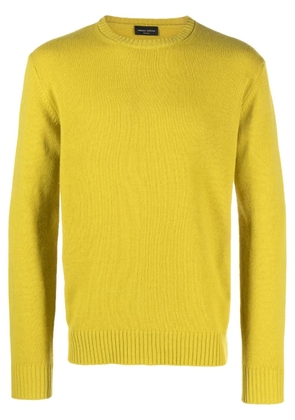 Roberto Collina crew-neck merino-cashmere jumper - Yellow