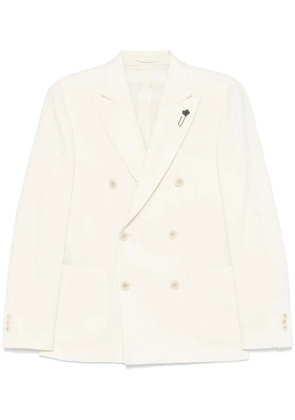 Lardini double-breasted blazer - White