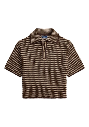 Polo Ralph Lauren striped short-sleeve polo top - Brown
