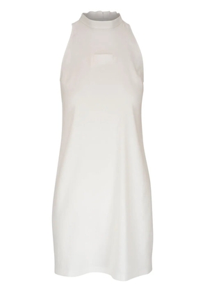 Peter Cohen linen-blend halterneck minidress - White