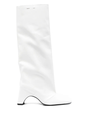 Coperni 90mm Bridge leather boots - White