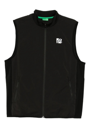 Malbon Golf logo-print performance gilet - BLACK