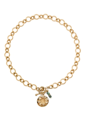 BLAKLACE sun-pendant necklace - Gold