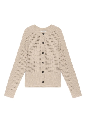 MALIPARMI button-front open-knit cardigan - Neutrals
