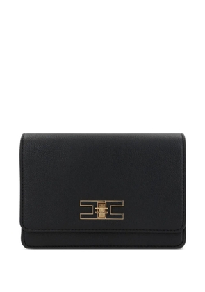 Elisabetta Franchi groumette-chain shoulder bag - Black