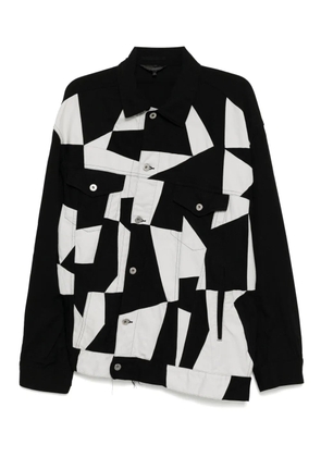 Black Comme Des Garçons patchwork jacket