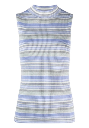 Theory horizontal-stripe sleeveless top - Blue
