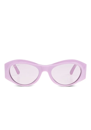 Balenciaga Eyewear oval-frame sunglasses - Purple
