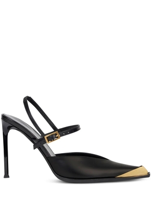 ETRO 100mm leather pumps - N0000 BLACK