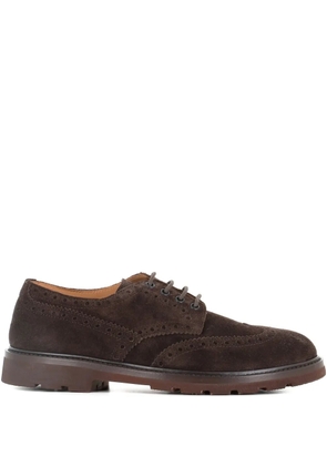 Henderson Baracco brogue-detail derby shoes - Brown