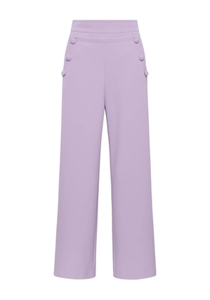 MALIPARMI button-details trousers - Purple