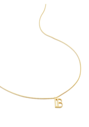 Monica Vinader B pendant charm necklace - Gold
